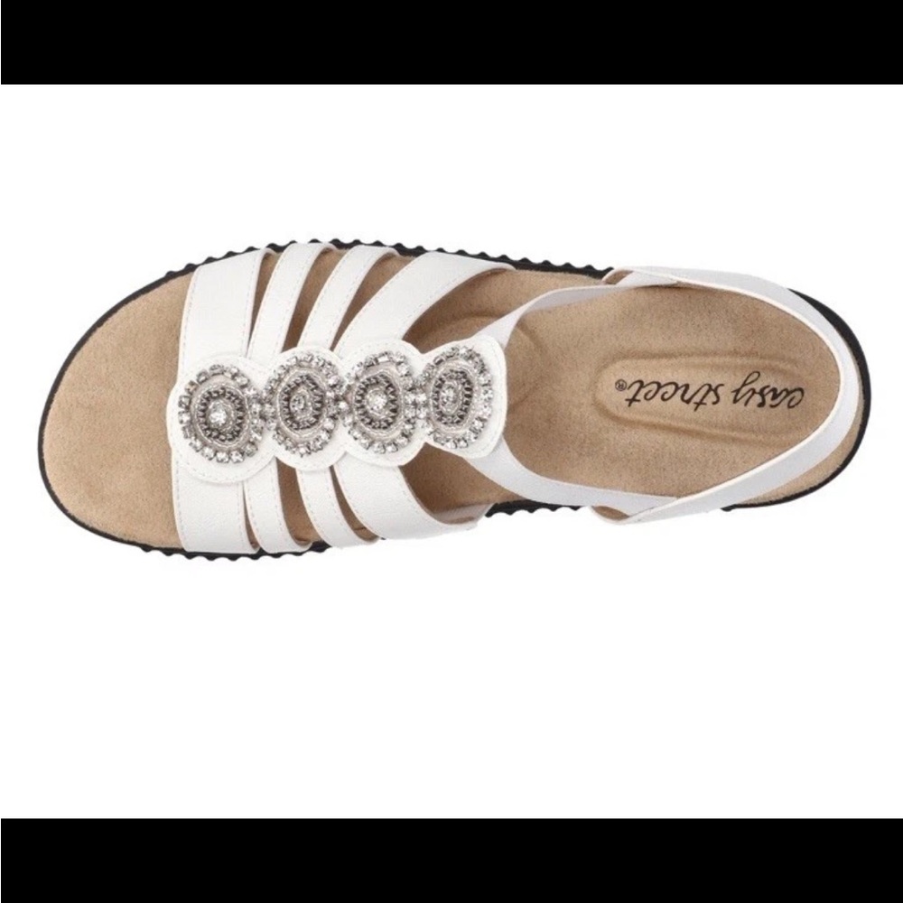 Easy Street Samira Women’s white  Sandal Size 8 - Picture 2 of 10
